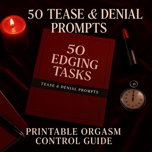 50 Edging Tasks PDF – Printable Tease & Denial Prompts for Orgasm Control Scenes - Etsy