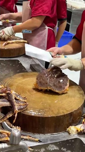 King Crab Preparation: Behind the Scenes at a Top Seafood Kitchen