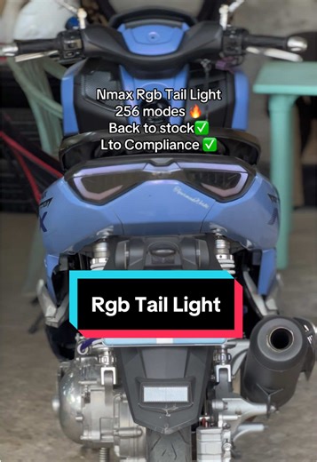 RGB Tail Light for Nmax V2: 256 Modes and Compliance