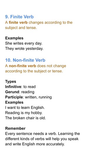 Verb in English Grammar | Kinds of Verbs with Examples series 4 📘|