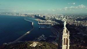 Download Aerial view of Fort Santa Cruz and Oran, Algeria