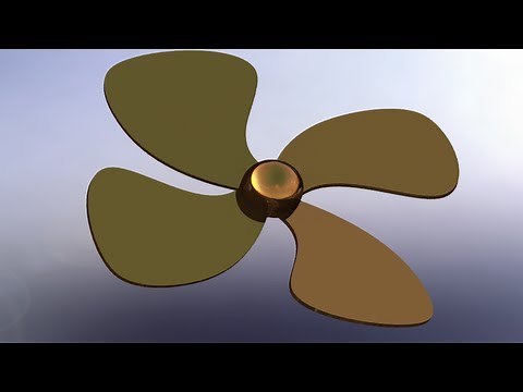 SolidWorks P Tutorial #80: Beginner Propeller Drawing (simple & effective)
