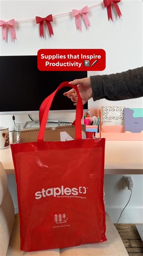 Supplies that spark productivity. ✨ Find everything you need to power through your day in-store or online at staples.ca Shop these fun finds at Staples.ca #StaplesCanada #WorkLearnGrow #ProductivityTools #WorkspaceInspo #GetOrganized | Staples Canada