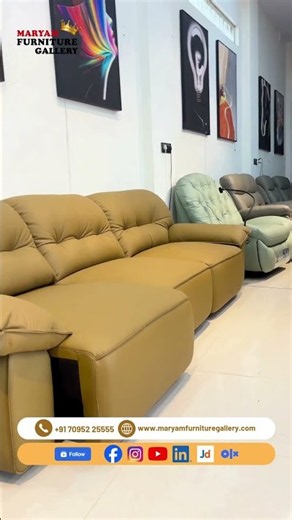 Luxury 3+2+1 Recliner Sofa Set | Premium Living Room Furniture #reclinersofa #luxuryfurniture #sofa