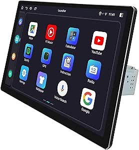 JOYING Single Din Touchscreen Radio 12.95" Car Stereo with Bluetooth Android 12 Head Unit with 2K QLED Screen, CarPlay, Android auto, Mirror Link, AM/FM Radio(JY-UZS14N4)