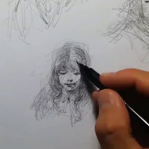 Portrait from imagination by Ferhat Edizkan (@edizkan). Pretty cool! | Drawing the Soul