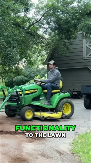 Garden Tractor Front Loader: Best John Deere Hack! #shorts