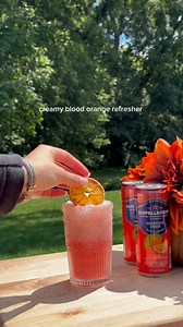 Creamy Italian Blood Orange Refreshers are meant to be enjoyed in the late summer moments.🍊✨ Here’s how to make it: 🍊 2oz-4oz freshly squeezed orange juice 🍊 4oz coconut milk (or your milk of choice) 🍊 4oz-6oz Sanpellegrino Aranciata Rossa Italian Sparkling Soda Directions: Place ice in a tall glass. Pour in orange juice, coconut milk, and Sanpellegrino Italian Soda, and stir until combined. Garnish with a dried orange slice and enjoy! #ItalianSoda #MocktailRecipe #CreamyBloodOrange #Sanpell