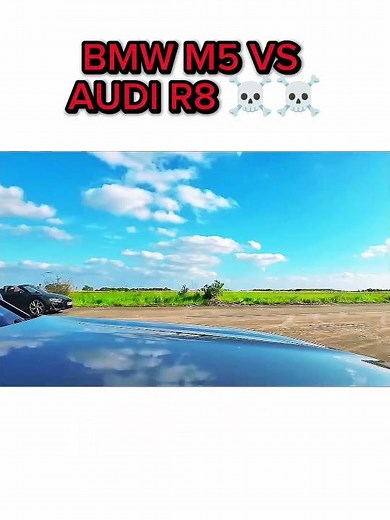 BMW M5 vs Audi R8 🔥 | German Monsters Face Off #carshorts #bmw #automobile #trendingshorts #bmwm5