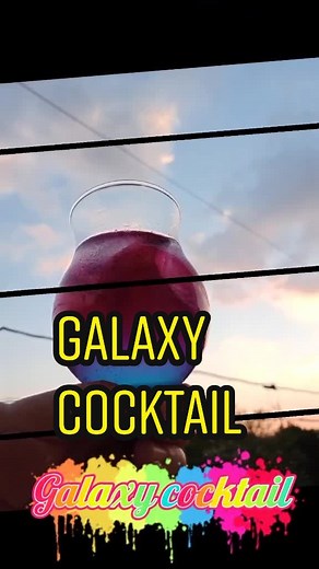 Colorful Galaxy Cocktail Recipe | Mix Drink Ideas