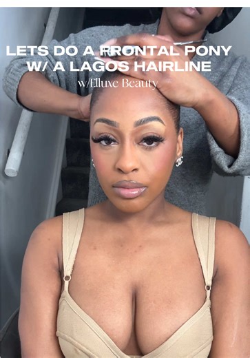Frontal Ponytail with Lagos Hairline Using HD Lace Wig