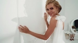 Beautiful Sexy Blonde Bride Posing Wedding Stock Footage Video (100% Royalty-free) 1018701553 | Shutterstock