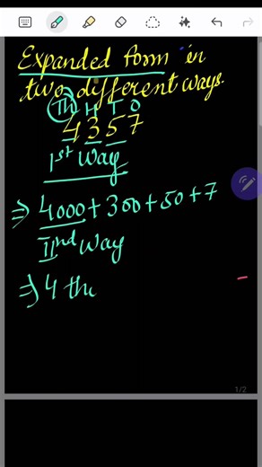 Expanded Form in 2 Different ways #maths #mathshorts #mathstutorial #mathematics #mathguide
