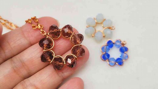 Flower Pendant simple and fast anyone can make their own 945 @LanAnhHandmade