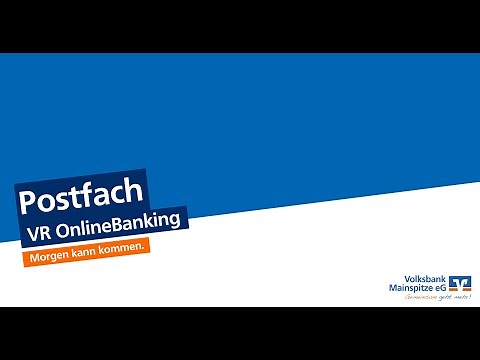 VR OnlineBanking: Postfach
