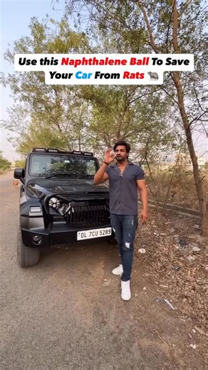 Vashu Singh on Instagram: "Use this naphthalene ball to save your car from Rats 🐀 Follow for more such informations ✅ #naphthalene #naphthaleneballs #ratbiteincident #carhacks #cargyan"