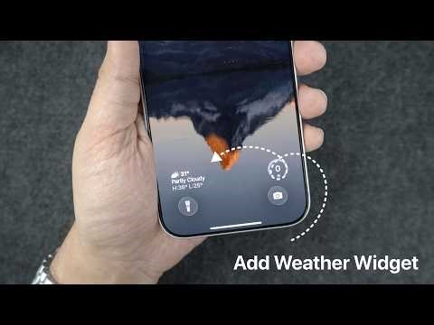 How to Add Weather Widget to Lock Screen on iPhone