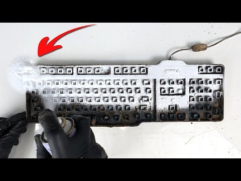 Deep Cleaning The Dirtiest Computer Keyboard, ASMR Keyboard