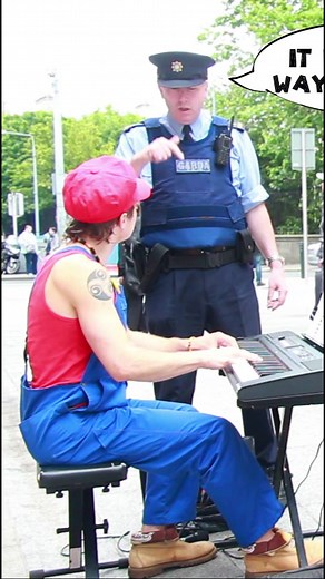 Super Mario Busker Performs on the Streets of Dublin