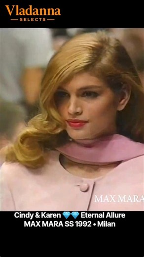 1992 SS 🌟🌟 Cindy Crawford & Karen Mulder • Star Power on the Runway • MAX MARA Fashion Archive Milan