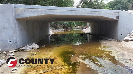 Precast Bridge Replacement Restores Rural Crossing with Speed and Precision | County Prestress Precast, LLC