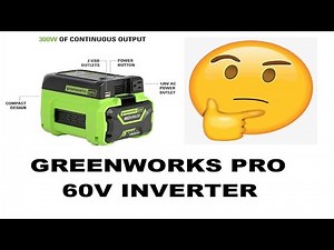 Greenworks Pro 60v Inverter Review PRT1 - (2020)