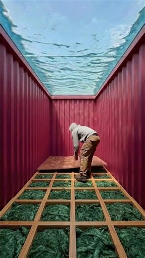 Building a Luxury Underground Secret Room with a Glass Pool Ceiling (Complete Transformation)