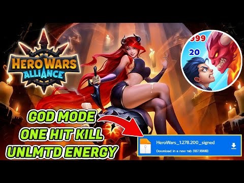 Hero Wars Mod Apk v1.278.200 | God Mode, One Hit Kill, Unlimited Energy | No PW