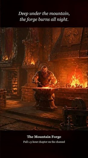 The Mountain Forge — A Dwarven Smith's Night 🔥 #shorts