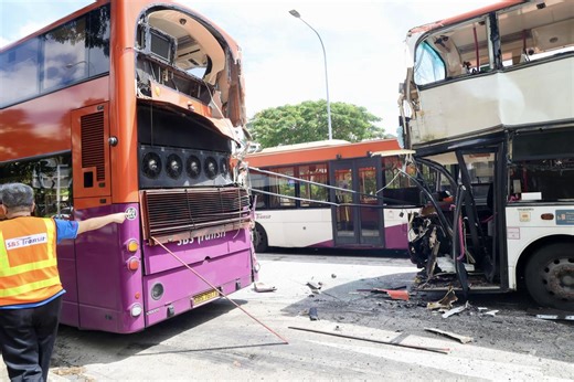 13 taken to hospital after accident involving SBS buses, car in Tampines
