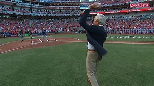 Koufax tosses first pitch
