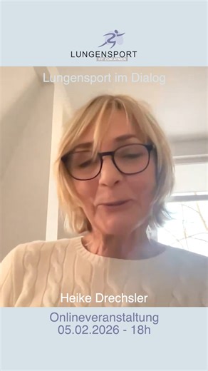 Kostenloses Online-Seminar "Lungensport - im Dialog mit Heike Drechsler" am 5. Februar 2026, 18.00 Uhr
