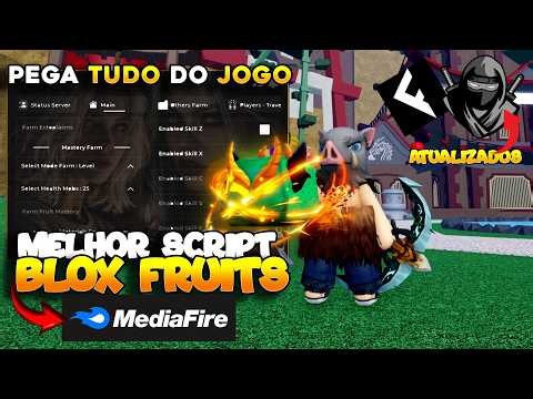 SAIU AGORA!!💥 NOVO SCRIPT BLOX FRUITS PARA CELULAR NOVAS FUNÇÕES AUTO FARM - (MOBILE e PC)