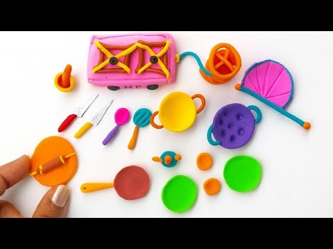 “Mini Clay Kitchen Set Making – Super Cute Tiny Tools 🍳✨ (Satisfying & Easy)”