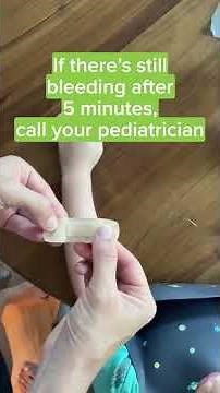 What you should do if your child starts bleeding?