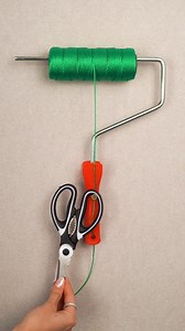 Paint roller thread hack 🎬 This video was produced by Network Media and Aoos Media | Hack And Heat