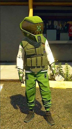 GTA 5 Black & Green Outfit Tutorial! #gta5outfits #gtaoutfits #gta5 #gta5shorts