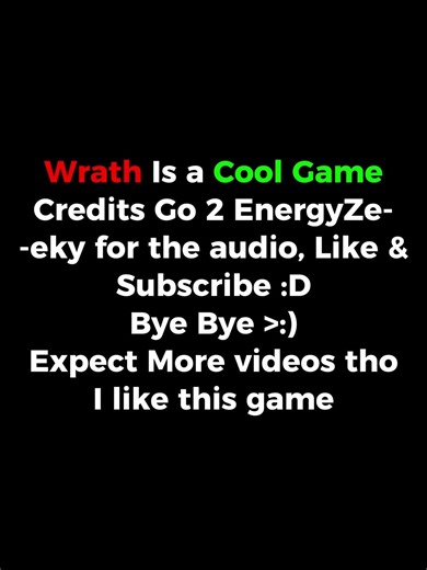 Wrath Is SUCH A Good Roblox Game! | #roblox #robloxedit #edit #cool