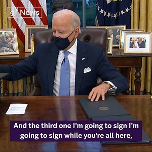 112K views · 3.6K reactions | “There’s no time to start like today.” Within hours of being sworn in, President Joe Biden has signed a flurry of executive orders, including mandating mask-wearing on federal properties, and re-joining the Paris Climate Accord. | Channel 4 News | Facebook