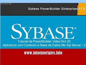 Tutorial de PowerBuilder Basico: Video 20 - aplicacion con MS Sql Server.