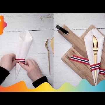 Serviettbretting: 17. mai-servietter til frokosten