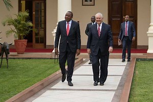 US Secretary of State Rex Tillerson met President Uhuru Kenyatta at the beginning of his three-day visit in the country and assured him of his Government’s commitment to Kenya on trade and security. | Team Uhuru