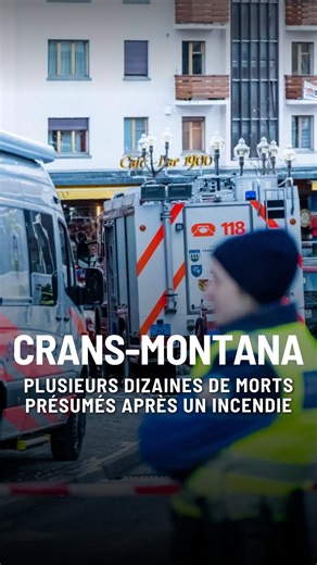 🔥 Incendie à Crans-Montana Un feu s’est déclaré vers 1h30 dans le bar Constellation, dans la nuit du Nouvel An. Selon la police, plusieurs dizaines de personnes sont présumées décédées et une centaine ont été blessées. Une enquête est en cours pour déterminer les causes du drame. 🔎 Notre suivi des événements en direct est à lire sur nos sites. Source: Police cantonale valaisanne | 24 heures