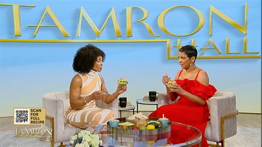 Chef Babette Davis not only got Tamron Hall to eat vegetables on TV, she also got her to plank in a dress! | Tamron Hall Show