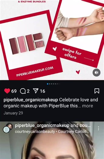 Piperblue Organic Makeup on nontoxic, looks and feels amazing! Our skin is our largest organ. The best products for your face♡ #piperblue #organicmakeup #nontoxic #cleantok #crunchy #crunchymom #naturallife #nontox #semicrunchy