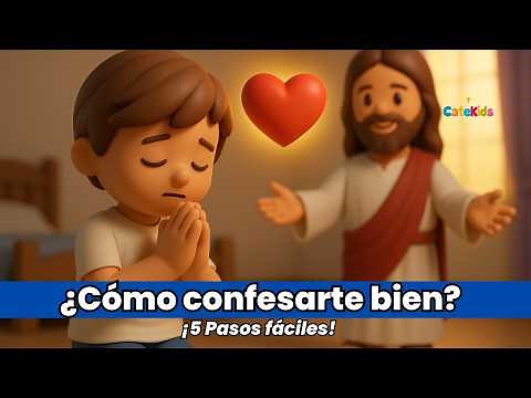 How to make a good confession | Step-by-step explanation for children | Catholic children's catec...