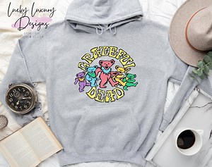 Grateful Dead Band Pullover Hooded Sweatshirt Shirt - Etsy