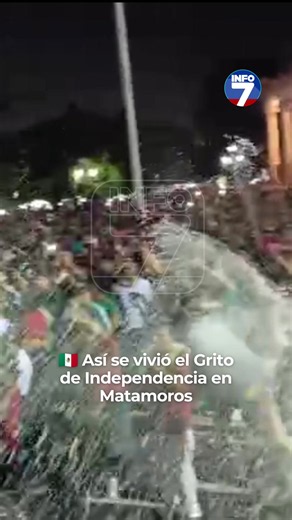 🇲🇽 Se vivió el Grito de Independencia en Matamoros | Matamoros Entre gritos, trompetas, banderas y matracas, familias y grupos de amigos se reunieron en la Plaza Miguel Hidalgo para celebrar el Grito de Independencia. 🎉 El presidente municipal, José Alberto Granados, encabezó la tradicional ceremonia desde el balcón de la Presidencia Municipal, acompañado por cientos de matamorenses que respondieron con emoción y orgullo patrio. 🎶 Con música, luces y un ambiente festivo, Matamoros vivió una 