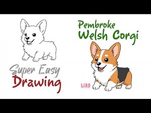 Pembroke Welsh Corgi Drawing Step by Step Easy for Kids and beginners #lidoartworks
