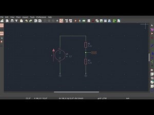Kicad - Simulación de circuito divisor de voltaje.